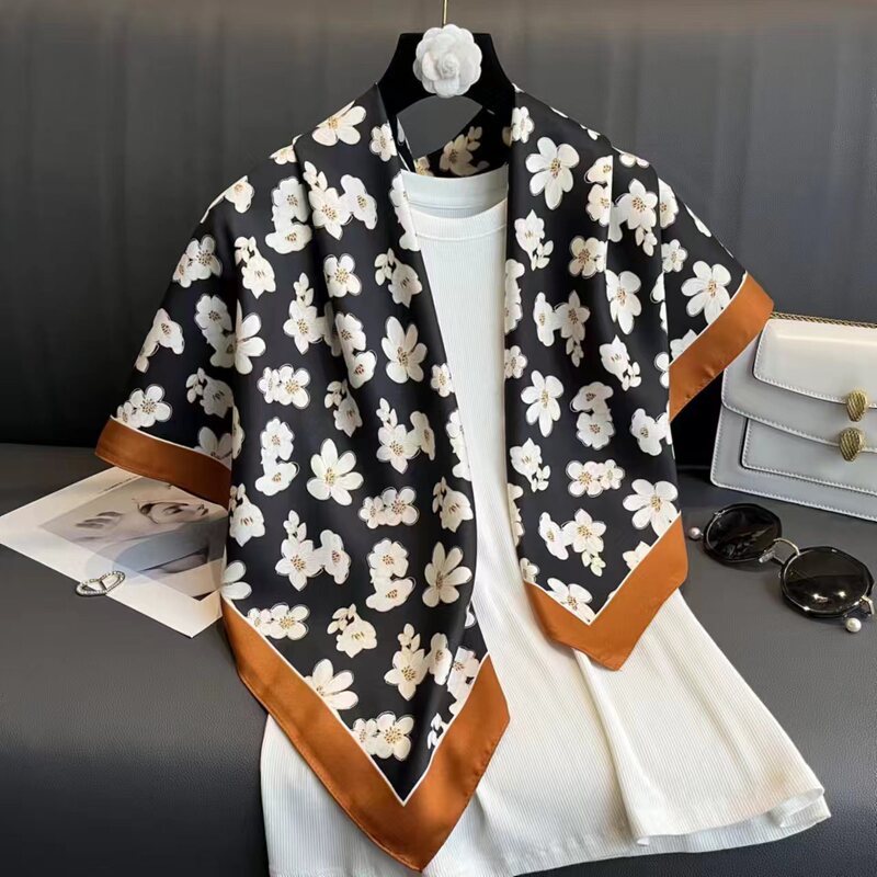 90x90シルクタオルの新型春と秋の大きい方のタオルのファッションのスカーフは首を囲んで首を保護します。|undefined