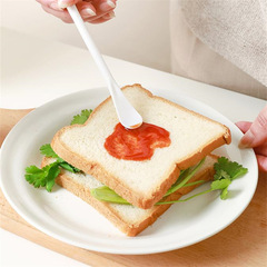 長條形雙頭迷你打蛋器 帶小勺子廚房小工具 塑料長柄勺手動攪拌棒