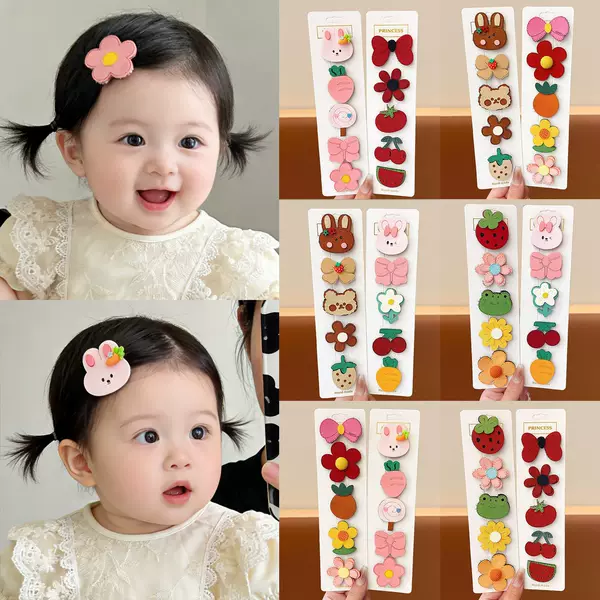 Baby Hair Magic Tape, Baby Bangs Hair Clip, Cute Hair Patch for Children, Girls' Hair Clip That Doesn'T Damage Hair, Hair Accessory