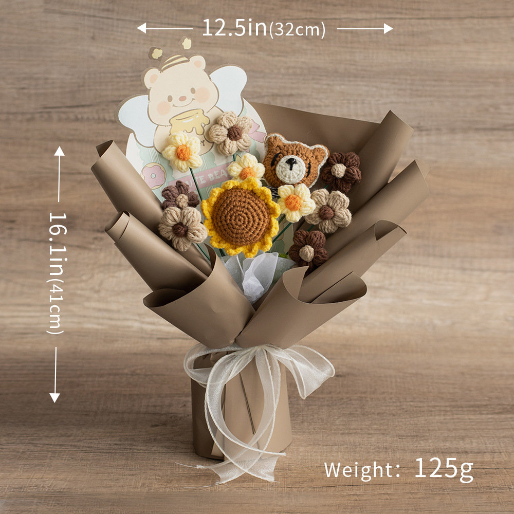 Sunflower Bear Bouquet