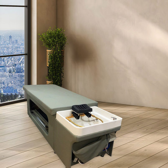 A large supply of new adjustable hydraulic head therapy bed Guangzhou Panyu head therapy bed manufacturer beauty salon health preservation
