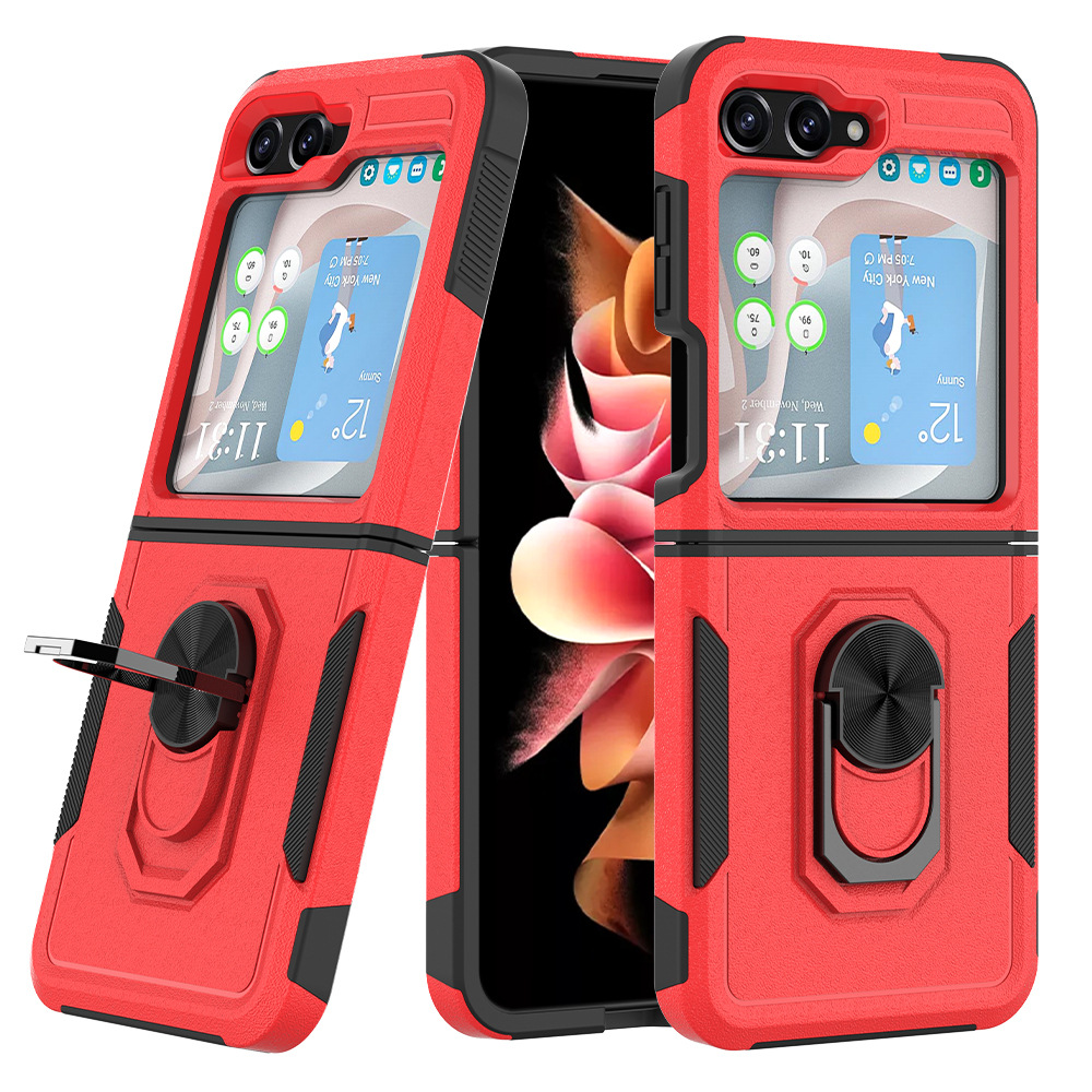 Acceso transfronterizo para Samsung Z Flip 5 / 6 embarque 2 - en - 1 caso anti-caída tpu + pc caso plegable de teléfono móvil