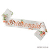 Spot single party etiquette with BRIDE to be wedding hot texture bride shoulder strap