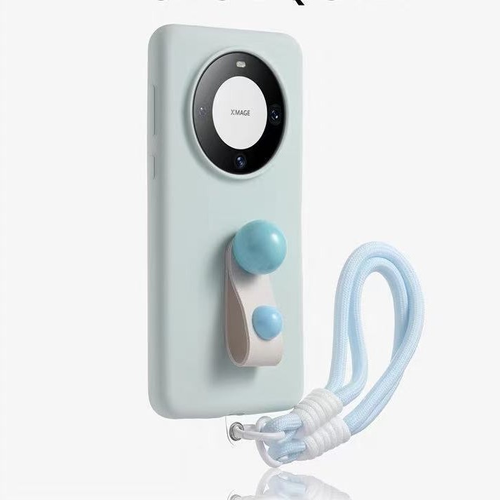 Leche de color sólido simple bordado cordero adecuado para Huawei Mate70Pro funda para teléfono móvil Pura70 cordón 60 mujeres