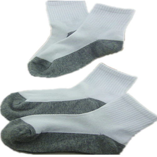 Spring and summer thin children's mesh socks pure cotton children's socks yin and yang gray bottom white socks pure cotton socks wholesale