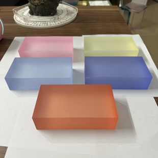 Frosted Acrylic 40 Light Guide Plate 201530 Jelly Colorful 50mm Acrylic Frosted Thick Plate Gradient Colorful