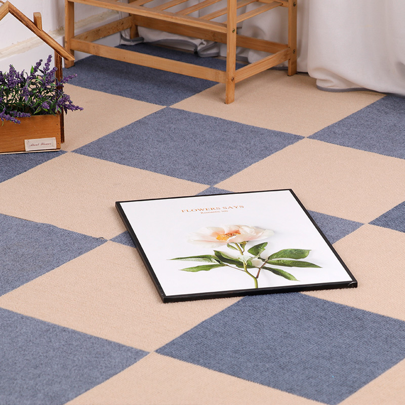 Tapete Modular Autoadhesivo de Poliéster Antideslizante para Sala de Estar y Dormitorio