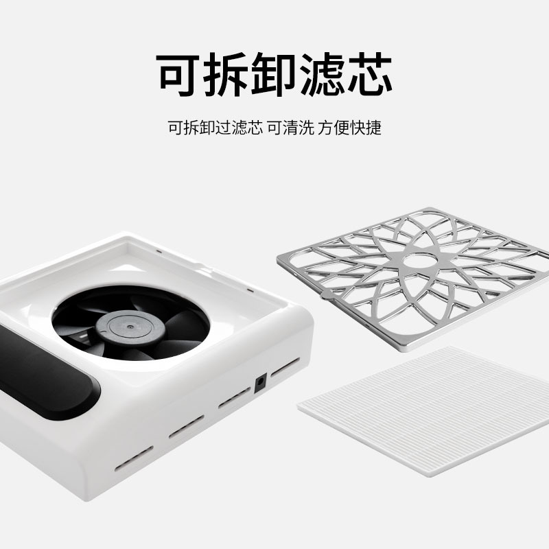 aspirador de manicuras de alta succión japonés turbina de manicuras colector de polvo de bajo ruido de sobremesa de manicuras sin cenizas