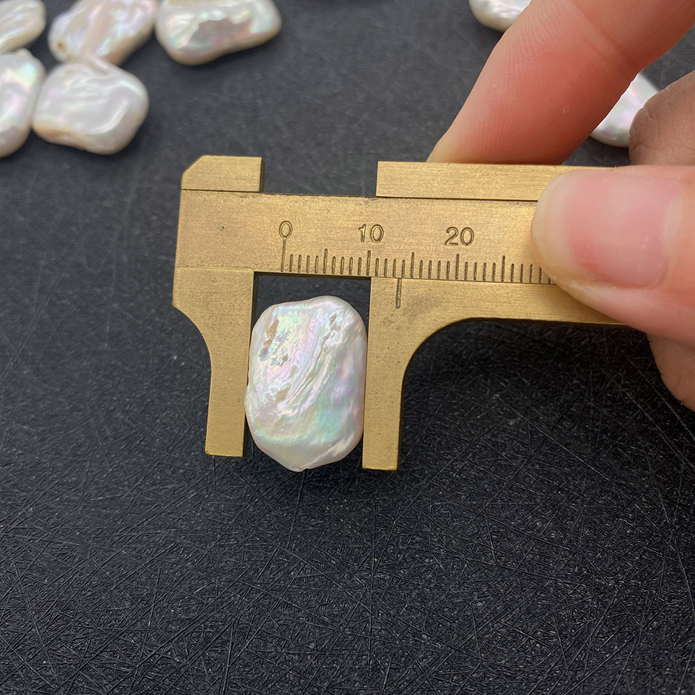 Smooth Embellishment 1 Piece 14*20-15*21mm Freshwater Pearl Geometric Smooth Jewelry Accessories Beads