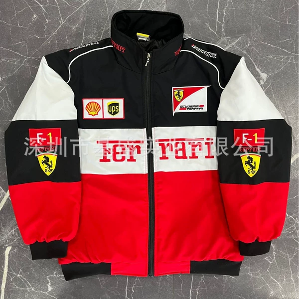White, black, red, (thin embroidery style)