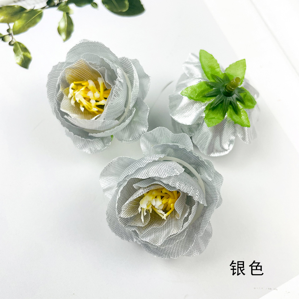 Hot sale retro brote de té de rosas DIY pecho material de tocado de flores de la pared de la sala de bodas arreglos de flores de fotografía adornos pequeños