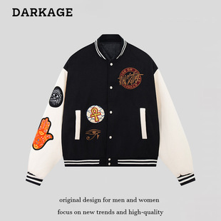 2025 Spring New Arrival: Authentic Retro Chinese Style Couple's Simple Flight Suit Baseball Jacket
