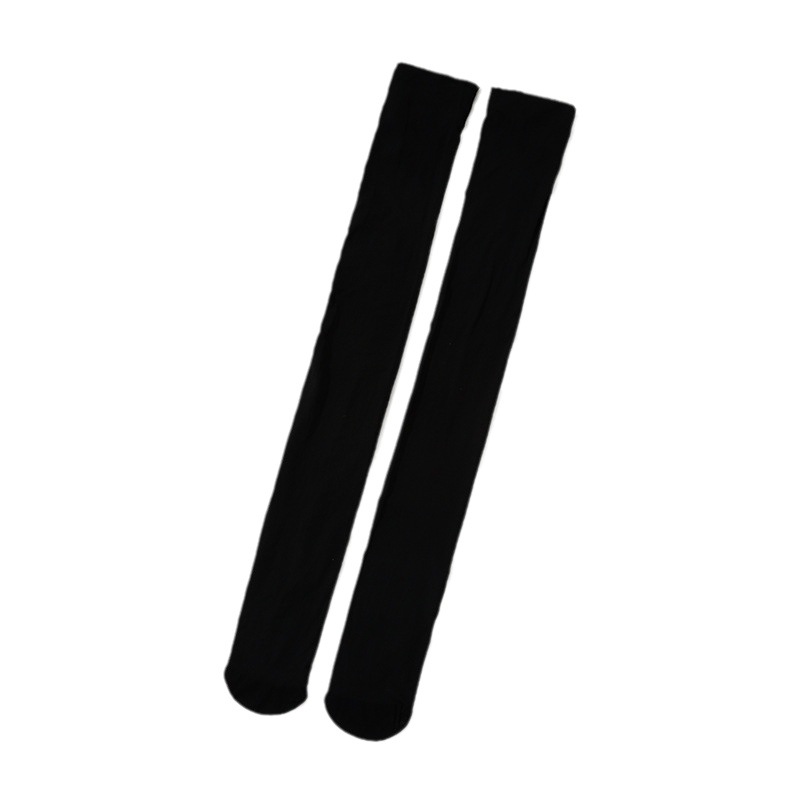 背が高くて長いセクシーなストッキングの光の足の神器は膝の大きい足のストッキングの白黒の縁のない馬の油の靴下を延長します。