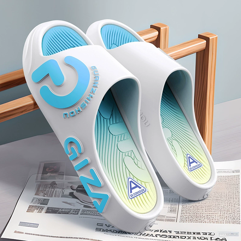 Тапочки мужские тапочки новые на толстой подошве для дома, ванной комнаты, нескользящие парные тапочки, верхняя одежда, мужская и женская обувь