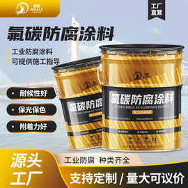 厂家氟碳面涂户外钢结构涂料 汽车栏杆防腐铁门白色翻新氟碳涂料