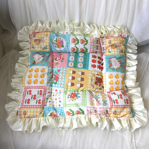 Pet Cat Cushion Dog Cat Size Lace Soft Handmade Spring Summer Autumn Teddy Kennel