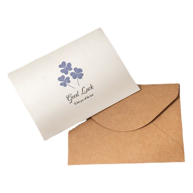 Ретро Выпускной сезон, поздравительная открытка на день рождения, благодарность благословения, маленькая открытка, праздничная деловая открытка из крафт-бумаги, конверт для сообщений