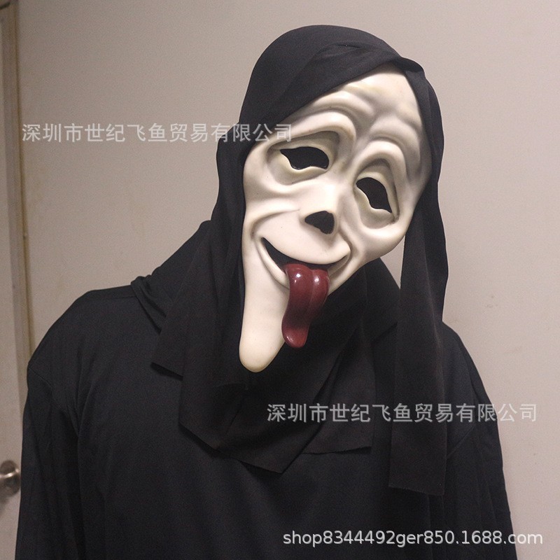 Grito máscara horror Ghost Face tocados Halloween muerte miedo alma-agitación mascarada accesorios del partido