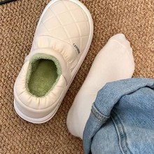 踩屎感毛毛鞋女外穿秋春夏新款面包鞋棉鞋可爱奶棉拖鞋女