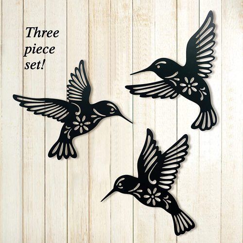 Cross-border hummingbird wall shadow Metal hummingbird wall art decor iron craft work