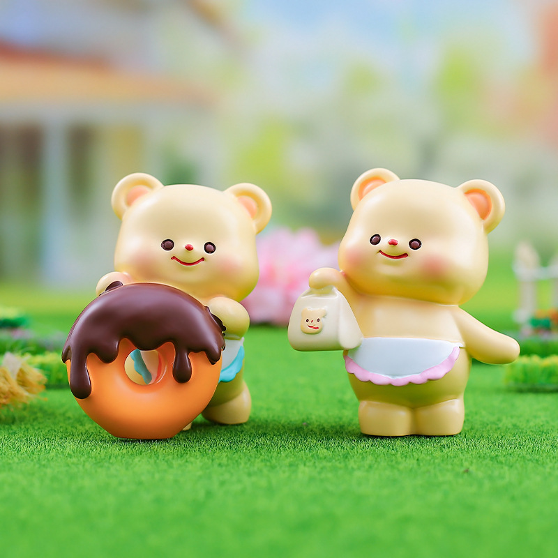 밀키 귀여운 버터 치즈 곰 블라인드 박스 TV 캐비닛 자동차 중앙 제어 장식품 학생 선물 도매