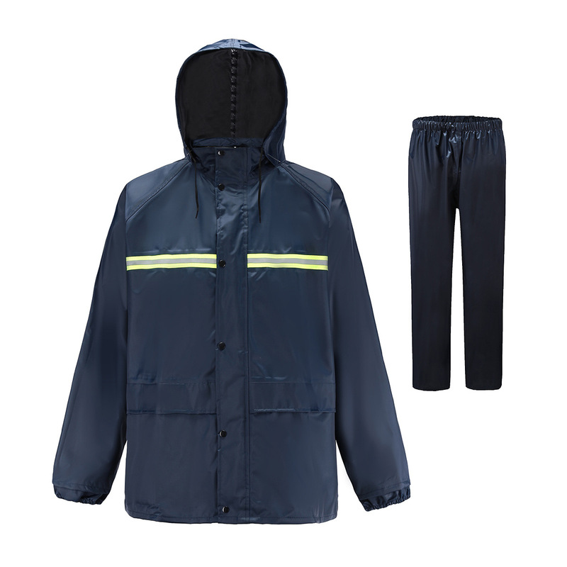 Raincoat Rain Pants Set Electric Car Motorcycle Double-Layer Breathable Thickened Poncho Men's and Women's Adult Split Raincoat