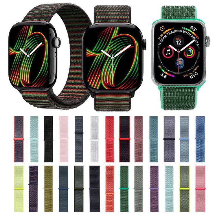 xDfind Nylon Backloop Velcro Bandas para Apple Watch 42mm / 41mm / 40mm / 38mm