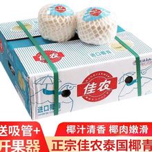 泰国椰青9个装原箱一整箱椰子去皮椰子新鲜水果工厂包邮一件 批发