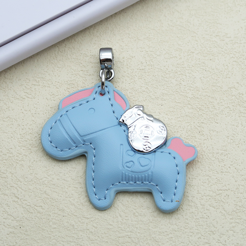 Creative keychain, cartoon pony, pendant