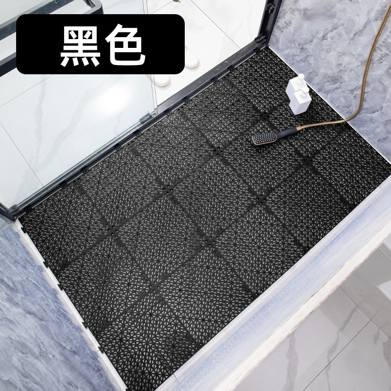キッチントイレの浴室pvc防水滑り止めマットを厚くすると、透かし彫りの床マットをつなぎ合わせることができる|undefined