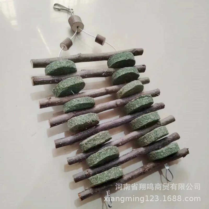 Яблоновая ветвь, моляр, моляр, травяной пирог, деревянная палка, игрушка, трамплин, дровяной кот, кусающий деревянную стружку