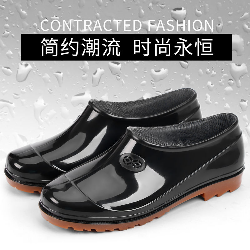Factory wholesale veteran low-cut rain boots for men and women