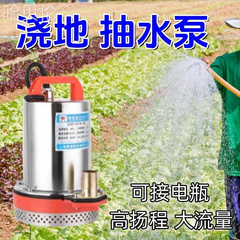 浇水工具泵机电动车地里种汞水瓶大面积农村抽插菜园田间