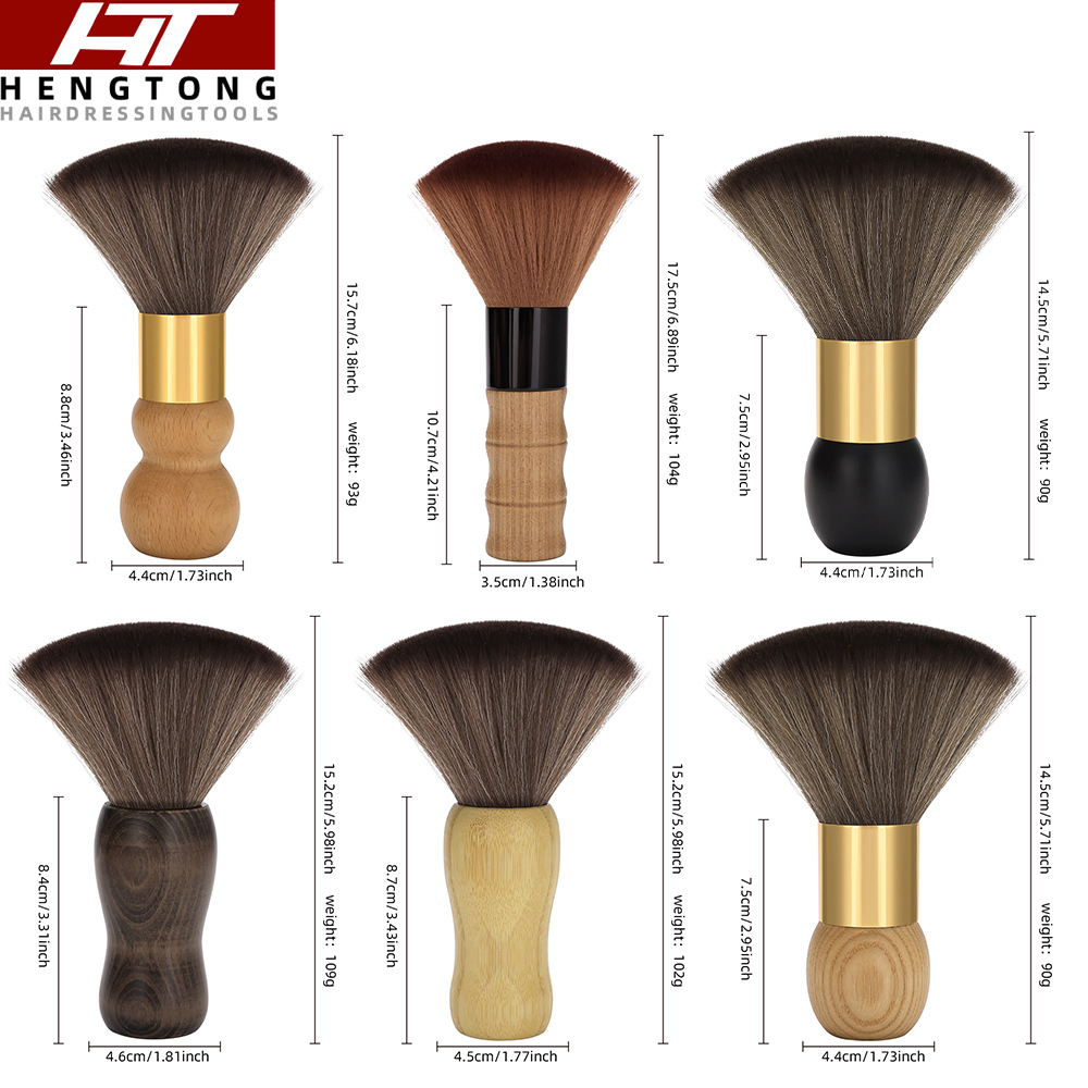 Wholesale Soft Bristle Hair Salon Neck Cleaning Tool Brush for Foreign Trade Hairdressing