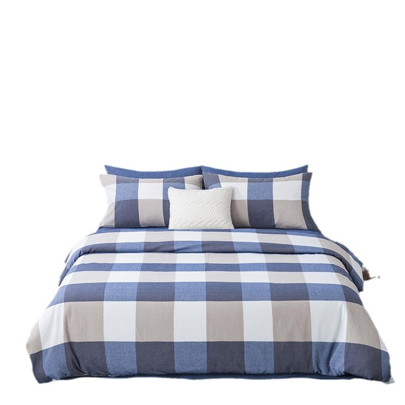 Tejido y lavado con agua Xinjiang algodón estudiantes tres piezas colchón sin aire impreso algodón dormitorio estudiantes piezas necesarias