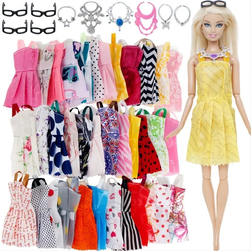 Nuevo 30cm Barbie muñeca Ropa Accesorios princesa muñeca ropa joyería y zapatos accesorios conjunto 42-piezas