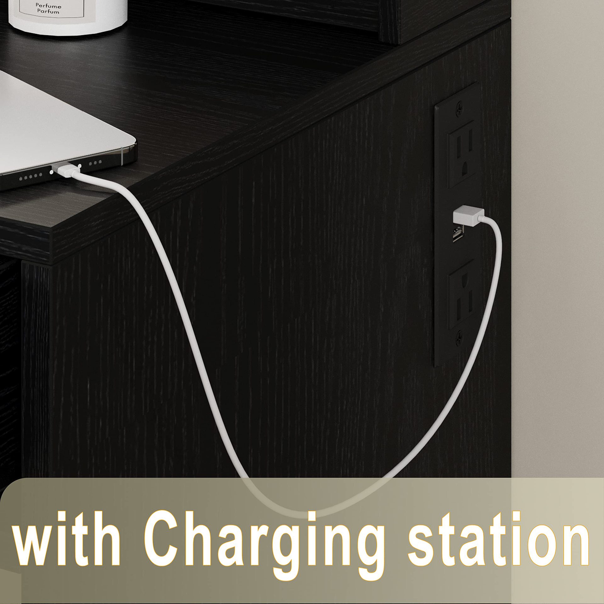 Comercio exterior personalizado iluminación LED espejo enchufe de alimentación dormitorio armario de almacenamiento 4 cajones mesa de maquillaje