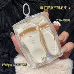 Snow Belle Cat Claw Eyelash Curler Wide Angle Wholesale Long-lasting Styling Partial Eyelash Curling Artifact Portable Eyelash Curler
