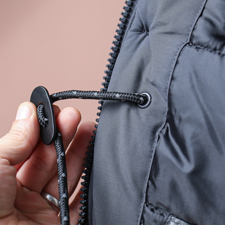 Parka d'hiver à capuche pour homme - Coupe-vent et imperméable, veste matelassée épaisse et chaude avec doublure polaire pour sports de plein air (vert armée)_voghion.com