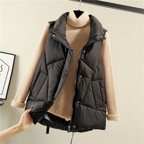 Cotton vest for women 2023 autumn and winter new fashion trend vest large size foreign style versatile vest jacket htt