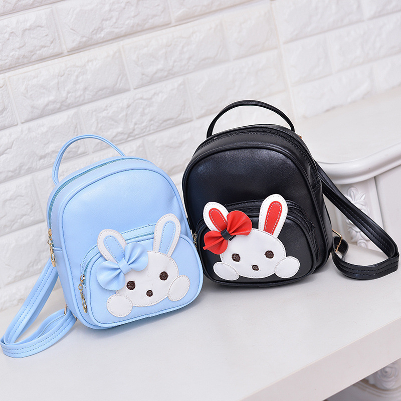 Versión coreana para niños de moda mini mochila princesa niña linda mochila de cuero jardín de infantes dibujos animados salida pequeña mochila escolar