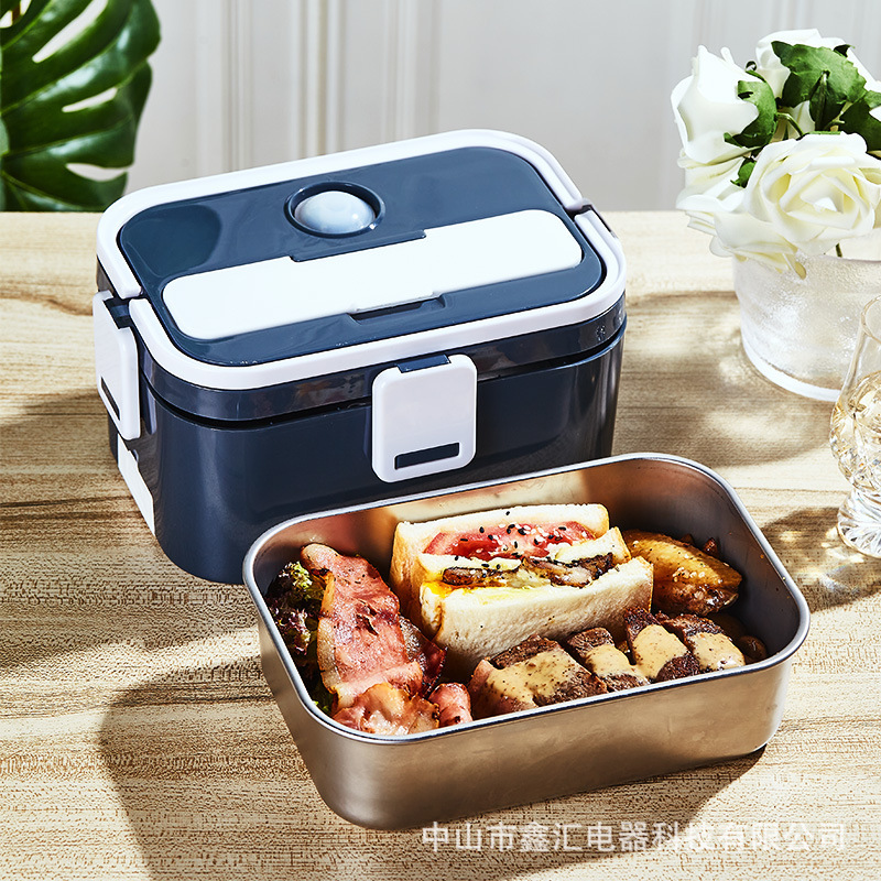 跨境爆款1.8L大容量加热饭盒家用车载可插电热饭盒上班族热饭神器|undefined