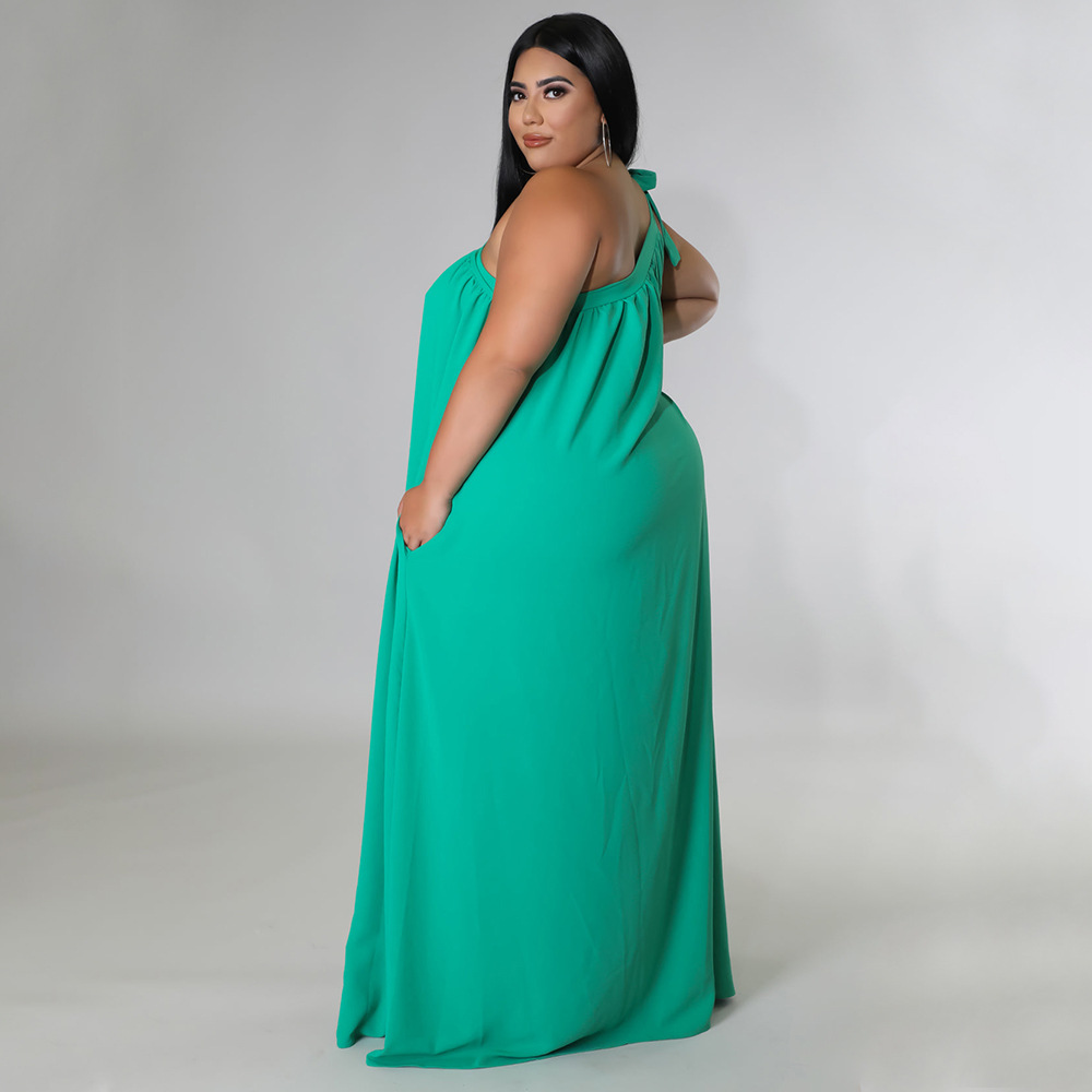 Daily Occasion Collarless Neckline Wholesale Casual Commute Solid Color Daily Collarless Sleeveless Swing Dress