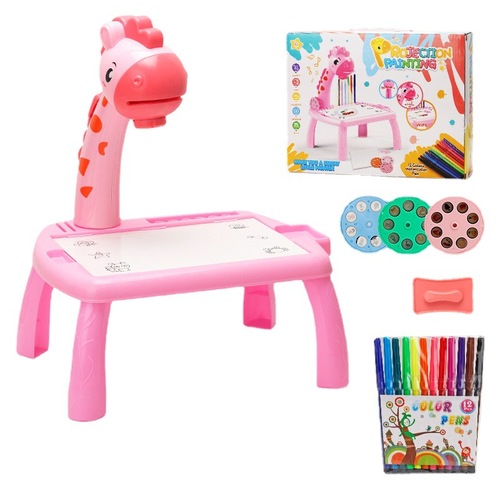 The Same Model Deer Children's Projection Drawing Board, Multifunctional Children's Drawing Board Projector, Painting Board Writing Board