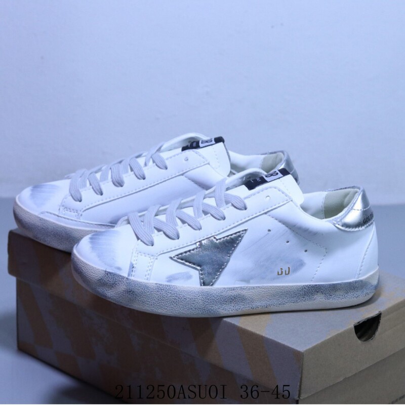 Vintage White Sneakers Harajuku Versatile Street Style Student Large Size 45 Couple Parent-Child Distressed Shoes Export Hot Item Vintage White Sneakers Harajuku Versatile Street Style Student Large Size 45 Couple Parent-Child Distressed Shoes Export Hot Item