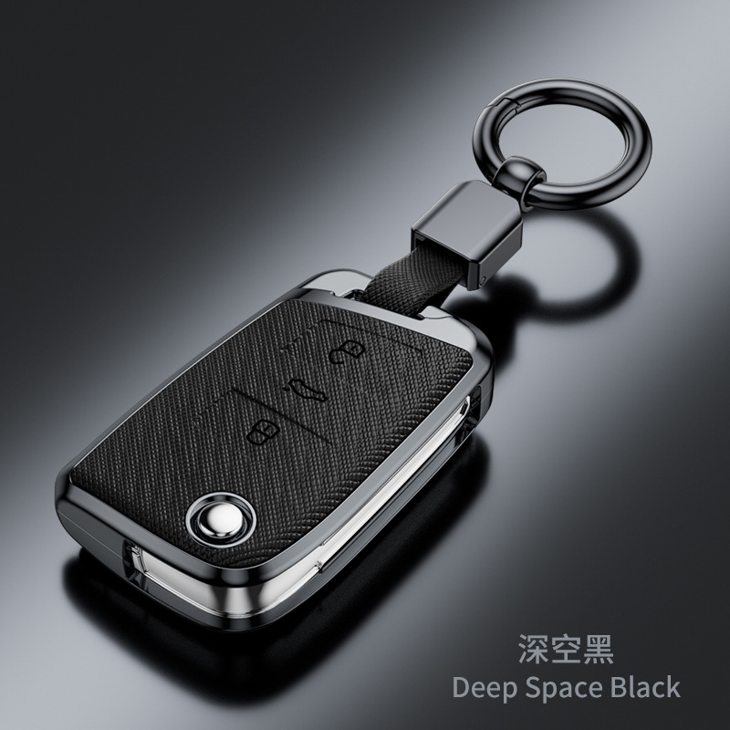 SuitabLe for VoLkswagen Sagitar Tiguan L Lavida Santana Bora Tanyue Passat Cross Pattern FashionabLe Key Cover