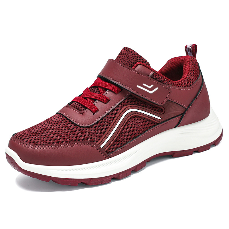 Zapatos de verano para ancianos, zapatos de hombre, suela suave, pies no cansados, zapatos para caminar de mediana edad y ancianos, zapatos de papá casuales ligeros para parejas