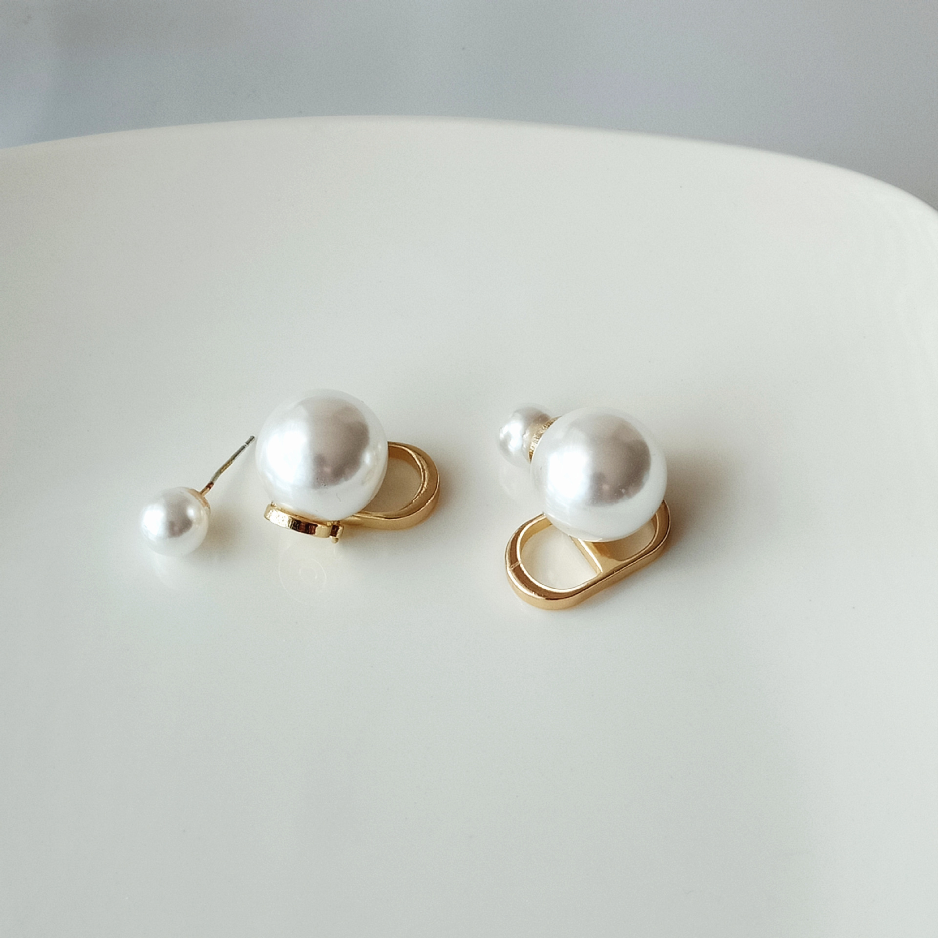 Simple Style Heart Shape Flower Resin Inlay Artificial Pearls Rhinestones Drop Earrings 1 Pair display picture 22