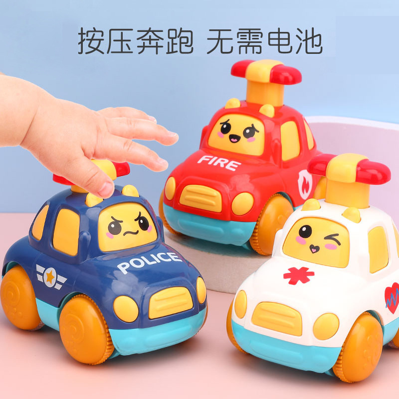 Children's Car Toy Set Inertia Engineering Car Back Car Baby Car -1 Year Old 2 Girls Boys Baby