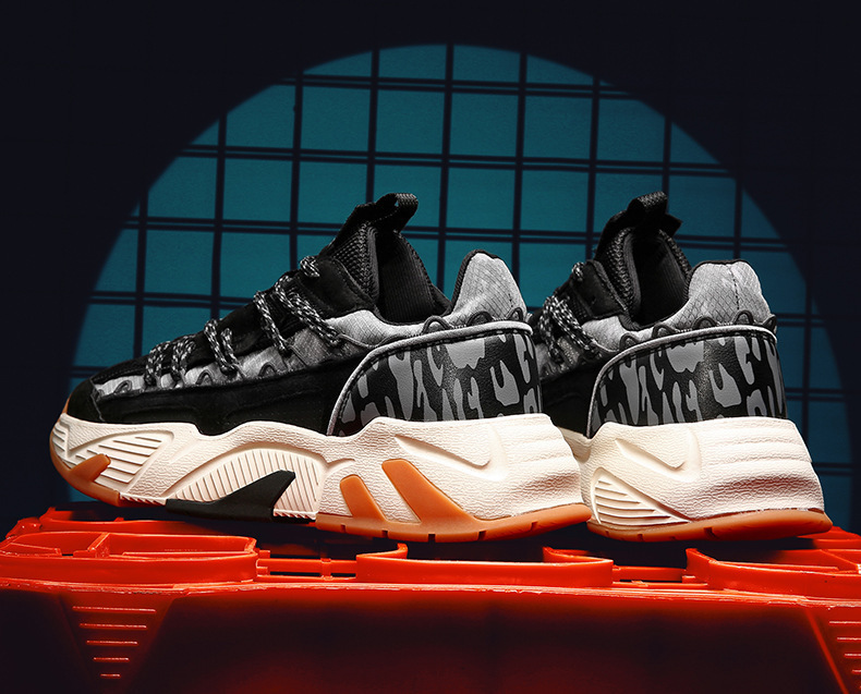 Scarpe sportive da uomo Scarpe da passeggio Scarpe in pelle Scarpe da ginnastica Tessuto Scarpe da ginnastica versatili leggere con assorbimento degli urti_voghion.com